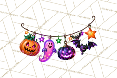 Neon Night Frights PNG Halloween Clipart Product Image 2