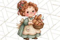 Enchanted Village Clipart PNG, Cozy Cottage Town Product Image 2