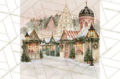 Christmas Watercolor Backgrounds PNG Product Image 2