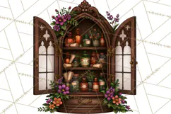 Gothic Apothecary Clipart PNG, Halloween Potions Product Image 2