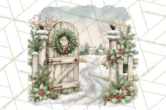 Christmas Watercolor Backgrounds PNG Product Image 3