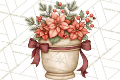 Christmas Critter Town Clipart PNG, Winter Holiday Town Product Image 3