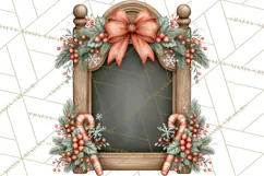 Christmas Critter Town Clipart PNG, Winter Holiday Town Product Image 4