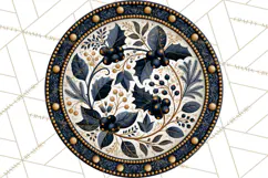 Sacred Christmas Toile Medallions PNG, Christian Christmas Product Image 4