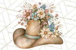 Western Wildflowers Clipart PNG, Rustic Cowgirl Product Image 4