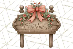 Christmas Critter Town Clipart PNG, Winter Holiday Town Product Image 5