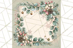Christmas Watercolor Backgrounds PNG Product Image 5