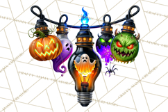 Neon Night Frights PNG Halloween Clipart Product Image 2