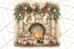 Christmas Watercolor Backgrounds PNG Product Image 2
