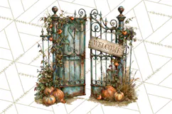 Spooky Kids PNG, Vintage Halloween Clipart Product Image 2