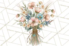 Western Wildflowers Clipart PNG, Rustic Cowgirl Product Image 3