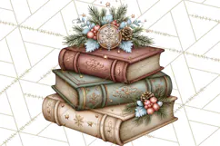 Christmas Critter Town Clipart PNG, Winter Holiday Town Product Image 4