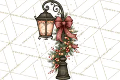 Christmas Critter Town Clipart PNG, Winter Holiday Town Product Image 5