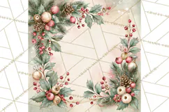 Christmas Watercolor Backgrounds PNG Product Image 4