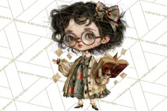 Spooky Kids PNG, Vintage Halloween Clipart Product Image 5