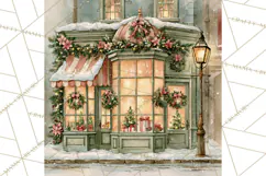 Christmas Watercolor Backgrounds PNG Product Image 3