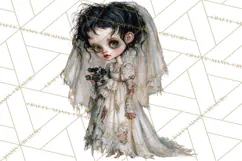 Spooky Kids PNG, Vintage Halloween Clipart Product Image 3