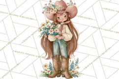 Western Wildflowers Clipart PNG, Rustic Cowgirl Product Image 3