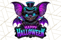 Neon Night Frights PNG Halloween Clipart Product Image 5