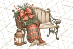 Christmas Critter Town Clipart PNG, Winter Holiday Town Product Image 5