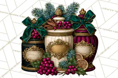 Gothic Christmas Apothecary PNG, Christmas Potions Product Image 4