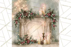 Christmas Watercolor Backgrounds PNG Product Image 2