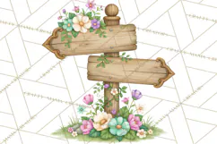 Enchanted Village Clipart PNG, Cozy Cottage Town Product Image 2