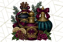 Gothic Christmas Apothecary PNG, Christmas Potions Product Image 5