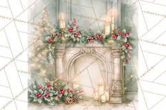 Christmas Watercolor Backgrounds PNG Product Image 3