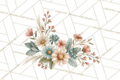 Western Wildflowers Clipart PNG, Rustic Cowgirl Product Image 3