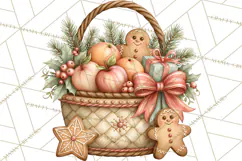 Christmas Critter Town Clipart PNG, Winter Holiday Town Product Image 4