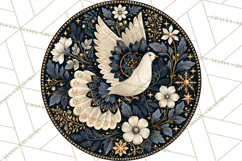 Sacred Christmas Toile Medallions PNG, Christian Christmas Product Image 4