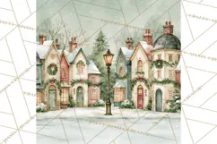 Christmas Watercolor Backgrounds PNG Product Image 4