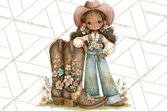 Western Wildflowers Clipart PNG, Rustic Cowgirl Product Image 4