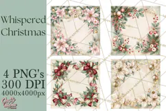 Christmas Watercolor Backgrounds PNG Product Image 1
