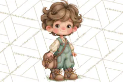 Enchanted Village Clipart PNG, Cozy Cottage Town Product Image 5