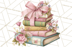 Pink Coquette Clipart, Girly Graden Decor Png, Feminine Product Image 5