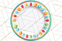 Birthday Party Clipart, Bright Celebration Decorations PNG Product Image 4