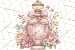 Pink Coquette Clipart, Girly Graden Decor Png, Feminine Product Image 5