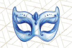 Blue Birthday Clipart, Festive Party Decorations PNG Product Image 5