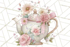 Pink Coquette Clipart, Girly Graden Decor Png, Feminine Product Image 5