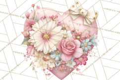 Pink Coquette Clipart, Girly Graden Decor Png, Feminine Product Image 5