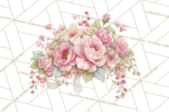 Pink Coquette Clipart, Girly Graden Decor Png, Feminine Product Image 4