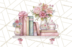 Pink Coquette Clipart, Girly Graden Decor Png, Feminine Product Image 5