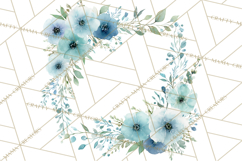 Baby Shower Clipart, Floral Baby Footprints Clipart Png Product Image 4