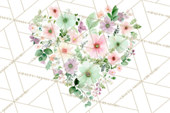 Baby Shower Clipart, Floral Baby Footprints Clipart Png Product Image 5