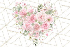 Baby Shower Clipart, Floral Baby Footprints Clipart Png Product Image 2