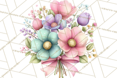 Easter Props Clipart PNG, Cute Easter Icons, Eggs Baskets Product Image 4