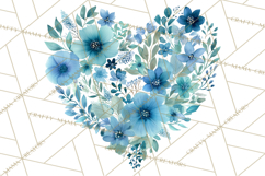 Baby Shower Clipart, Floral Baby Footprints Clipart Png Product Image 3