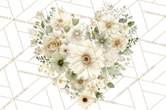 Baby Shower Clipart, Floral Baby Footprints Clipart Png Product Image 5